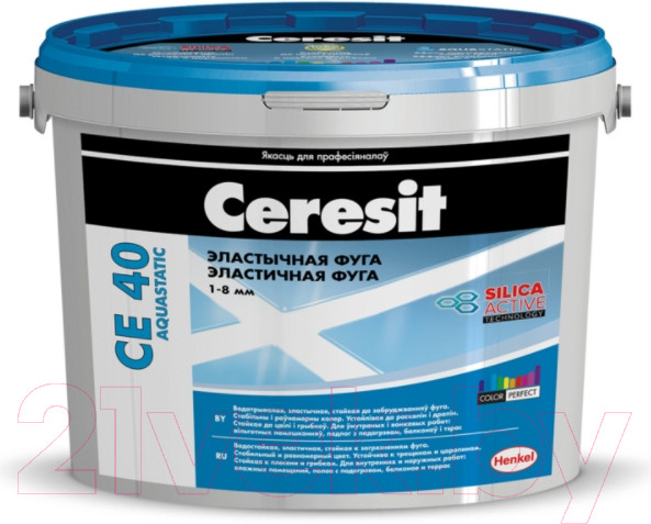 Изображение товара Фуга цементная Ceresit CE 40 Aquastatic (2кг, коричневый)