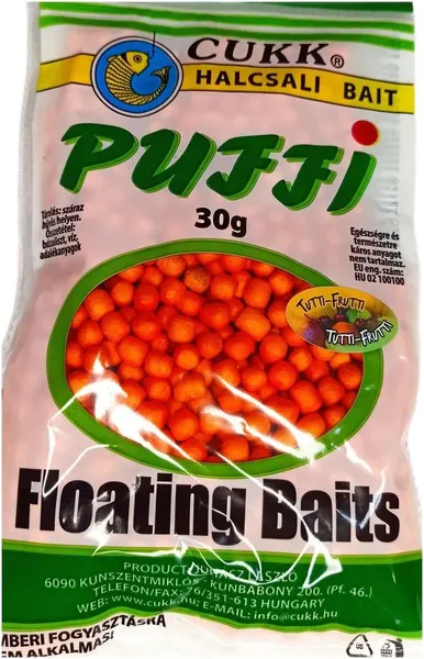 Изображение товара Насадка рыболовная CUKK Puffi Small Тутти-фрутти 4913 (оранжевый 30г)