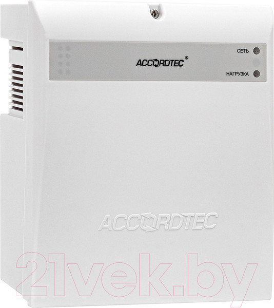 Изображение товара ИБП AccordTec 12В 6А ББП-60 (пластик белый)
