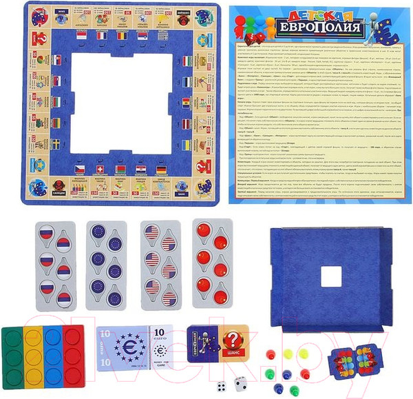 Изображение товара Настольная игра Play Land Детская европолия / А-174