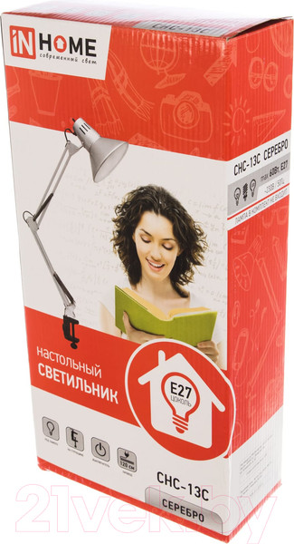 Изображение товара Настольная лампа INhome СНС-13С / 4690612012889 (серебристый)