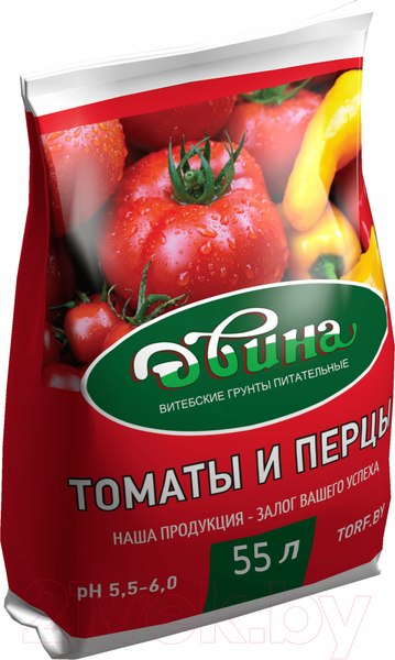 Изображение товара Грунт для растений Двина Питательный торфяной томаты и перцы ГТП55 (55л)
