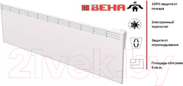 Изображение товара Конвектор Beha P 20 / 210425 (с передней стальной панелью)