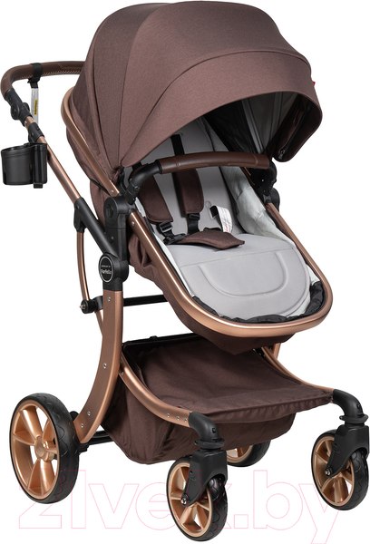 Изображение товара Детская универсальная коляска Aimile Original New Gold 2 в 1 / NDG-3 (шоколадный)