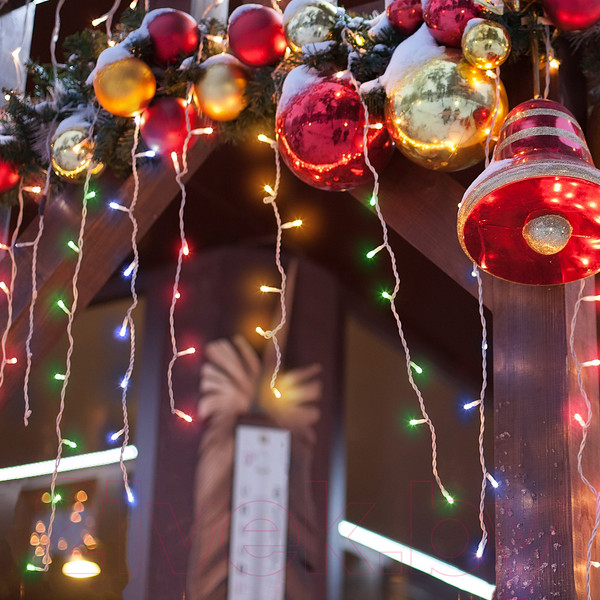 Изображение товара Светодиодная бахрома Евросвет 100-001 IP20 (1.8x0.5м мульти)