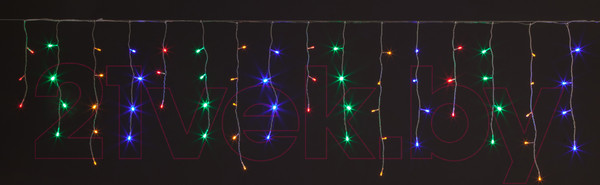 Изображение товара Светодиодная бахрома Евросвет 100-001 IP20 (1.8x0.5м мульти)