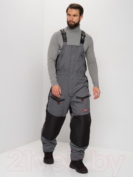 Изображение товара Костюм для охоты и рыбалки Huntsman Siberia 3959 (серый/черный 48-50/188)
