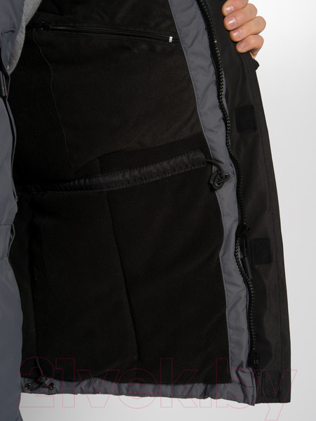 Изображение товара Костюм для охоты и рыбалки Huntsman Siberia 3959 (серый/черный 48-50/188)