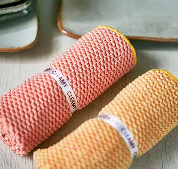 Изображение товара Набор салфеток хозяйственных Sungbo Cleamy Micro Clean Dishcloth (28x34см, 2шт)