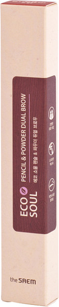 Изображение товара Карандаш для бровей The Saem Eco Soul Pencil & Powder Dual Brow 01 Natural Brow