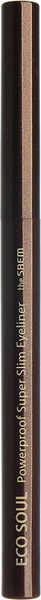 Изображение товара Подводка-фломастер для глаз The Saem Eco Soul Powerproof Super Slim Eyeliner BR05-C (0.1г)