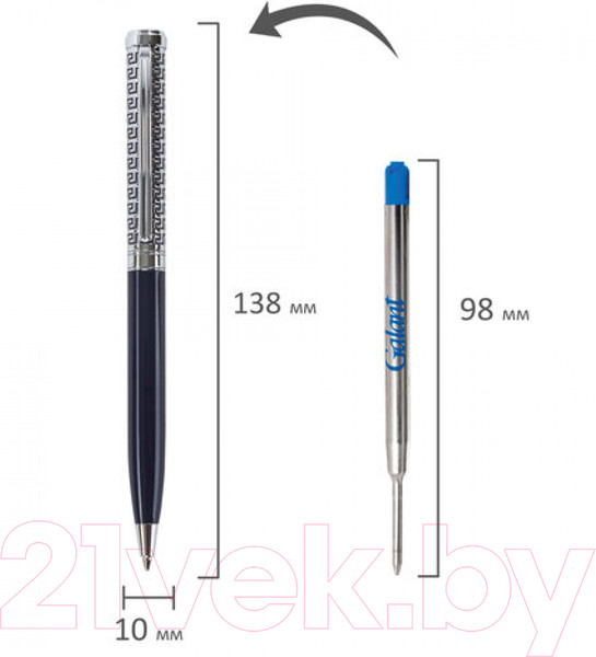 Изображение товара Ручка шариковая имиджевая Galant Empire Blue / 140961 (синий)