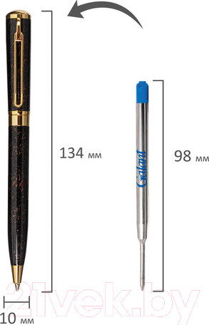 Изображение товара Ручка шариковая имиджевая Galant Tinta Marble / 143501 (синий)