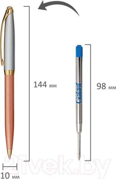 Изображение товара Ручка шариковая имиджевая Galant Decoro Rose / 143505 (синий)