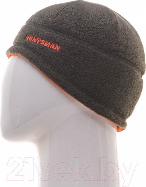 Изображение товара Шапка для охоты и рыбалки Huntsman Двусторонняя 2635 (хаки/оранжевый 58)