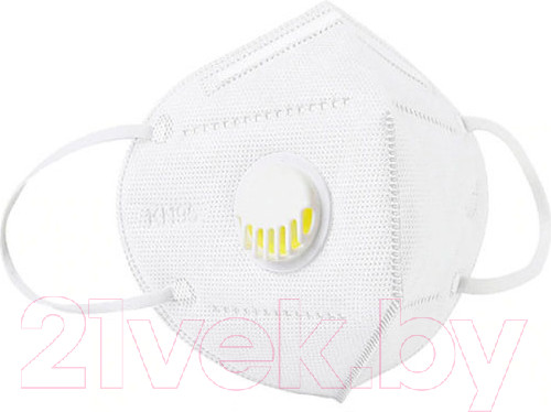 Изображение товара Респиратор KN95 FFP-2 с клапаном (белый)