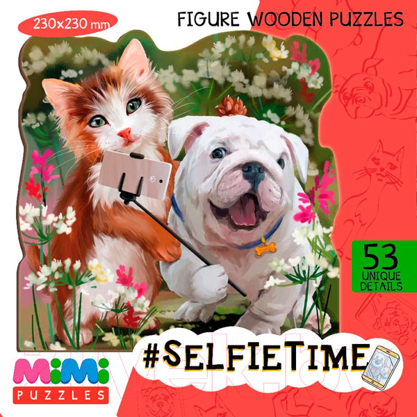 Изображение товара Пазл Нескучные игры Selfietime / 8416/36