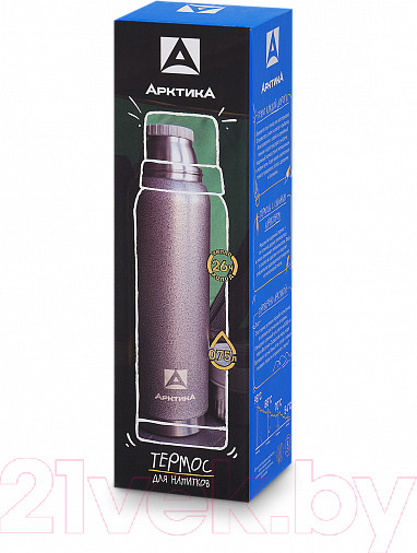 Изображение товара Термос для напитков Арктика 106-750 (серебристый)