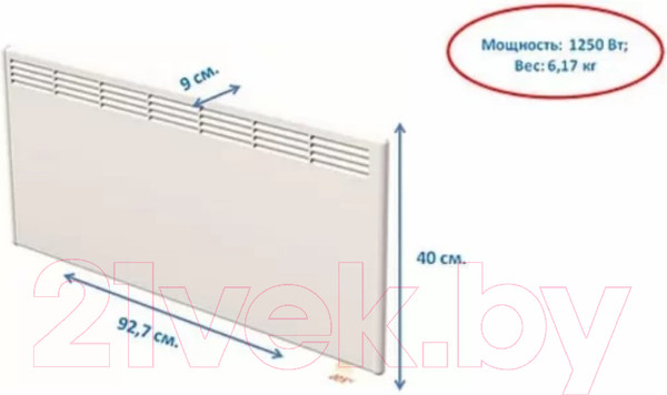 Изображение товара Конвектор Beha PV 12 Wi-Fi / 810423