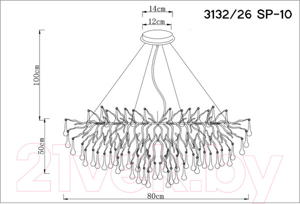 Изображение товара Люстра Divinare Salice 3132/26 SP-10