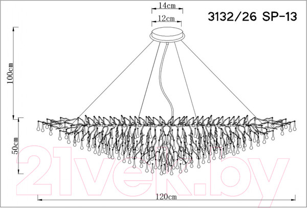 Изображение товара Люстра Divinare Salice 3132/26 SP-13