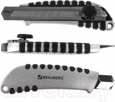 Изображение товара Нож канцелярский Brauberg Metallic / 237159