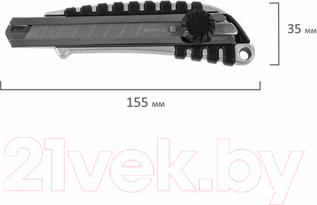 Изображение товара Нож канцелярский Brauberg Metallic / 237159