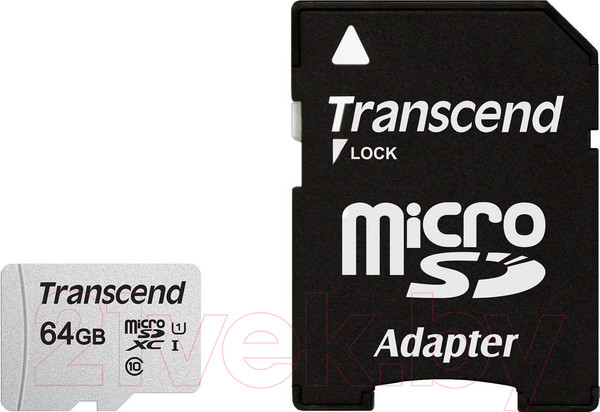 Изображение товара Карта памяти Transcend microSDXC 300S 128GB Class 10 UHS-I U3 (TS128GUSD300S-A)