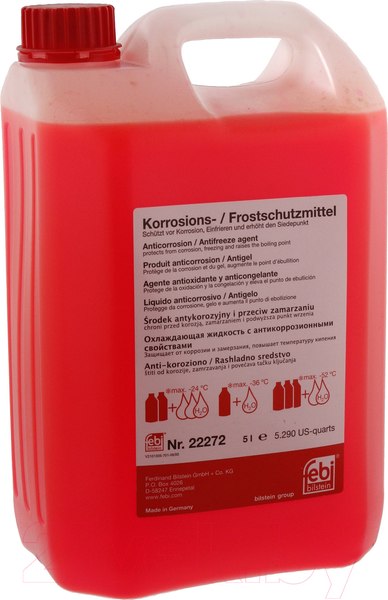 Изображение товара Антифриз Febi Bilstein G12 концентрат / 22272 (5л, красный)