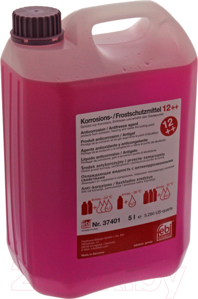 Изображение товара Антифриз Febi Bilstein G12++ концентрат / 37401 (5л, сиреневый)
