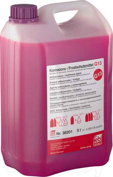 Изображение товара Антифриз Febi Bilstein G13 концентрат / 38201 (5л, фиолетовый)