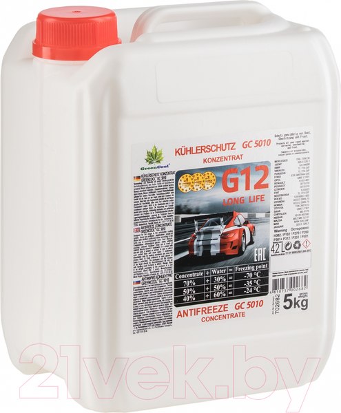 Изображение товара Антифриз GreenCool Концентрат GC5010 G12 / 702682 (5кг)