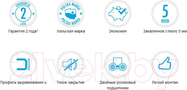 Изображение товара Душевой уголок Deante Funkia KYP N52K (черный)