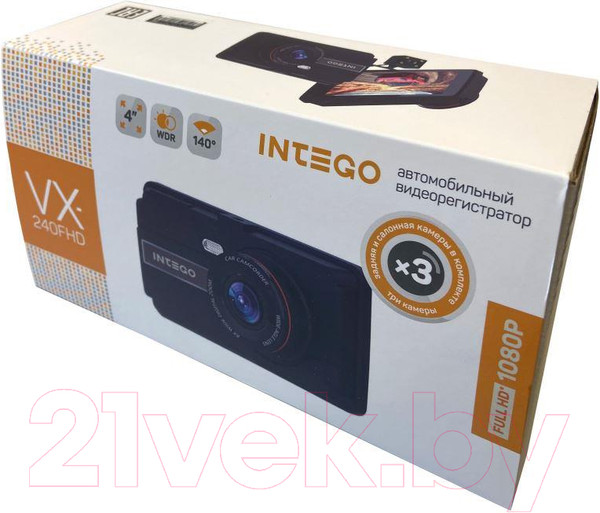 Изображение товара Автомобильный видеорегистратор Intego VX-240FHD
