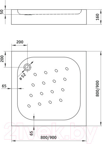 Изображение товара Душевой поддон Deante Corner KTC 041B
