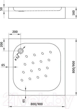 Изображение товара Душевой поддон Deante Corner KTC 042B