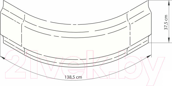 Изображение товара Экран для душевого поддона Deante Deep KTD 042O