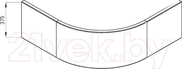 Изображение товара Экран для душевого поддона Deante Deep KTD 041O