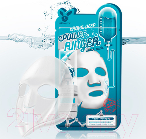 Изображение товара Маска для лица тканевая Elizavecca Aqua Deep Power Ring Mask Pack (23мл)