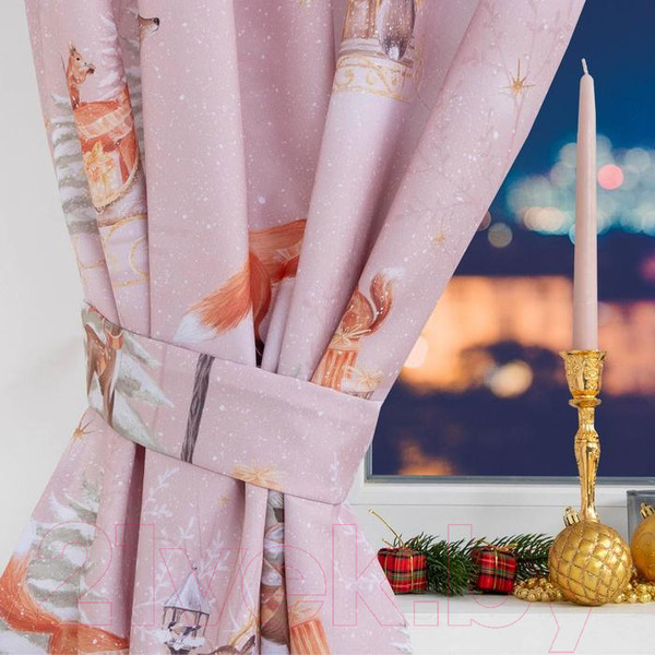 Изображение товара Комплект штор Этель Christmas Forest 7261940 (145x180, 2шт)