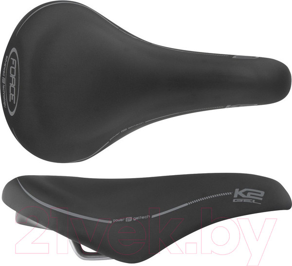 Изображение товара Сиденье для велосипеда FORCE K2 Gel / 20008-F (черный)