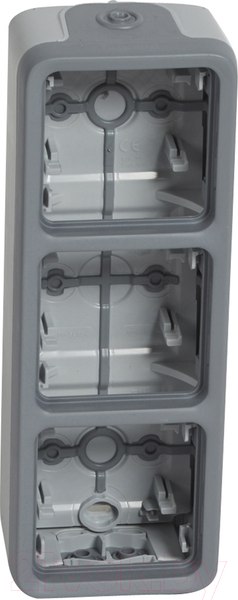 Изображение товара Коробка открытого монтажа Legrand Plexo 69679 (серый)