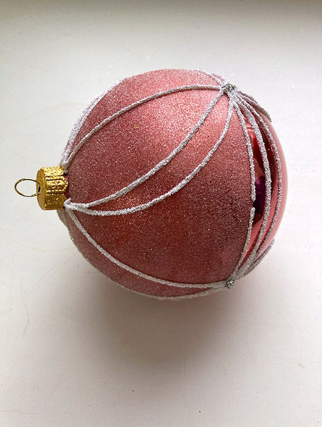 Изображение товара Набор шаров новогодних GreenTerra 100мм (4шт, рисунок)