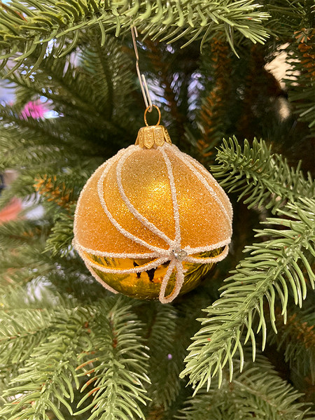 Изображение товара Набор шаров новогодних GreenTerra 100мм (4шт, рисунок)