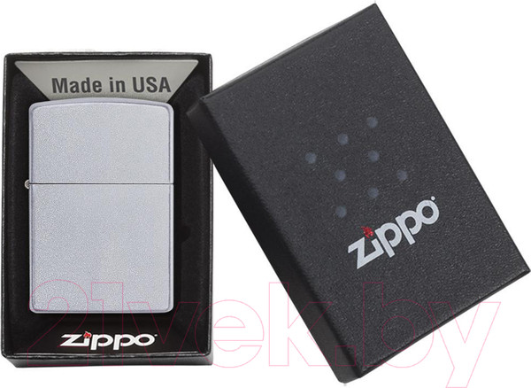 Изображение товара Зажигалка Zippo Classic Satin Chrome / 205 (матовый серебристый)