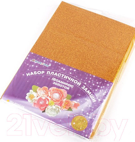 Изображение товара Набор фоамирана Darvish DV-8200-09 (10л, золотой)