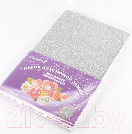 Изображение товара Набор фоамирана Darvish DV-8200-02 (10л, серебристый)