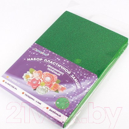 Изображение товара Набор фоамирана Darvish DV-8200-11 (10л, зеленый)