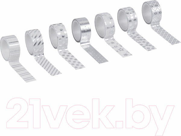 Изображение товара Набор лент декоративных Остров Сокровищ Серебристые / 661713