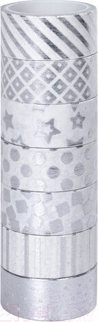 Изображение товара Набор лент декоративных Остров Сокровищ Серебристые / 661713